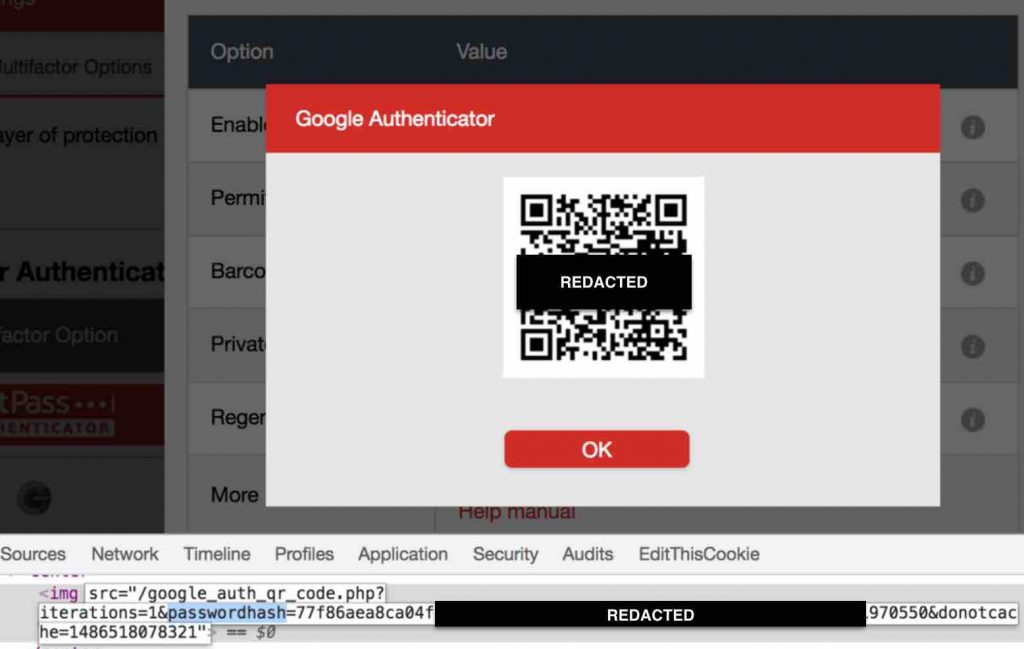 LastPass 2FA QR Code