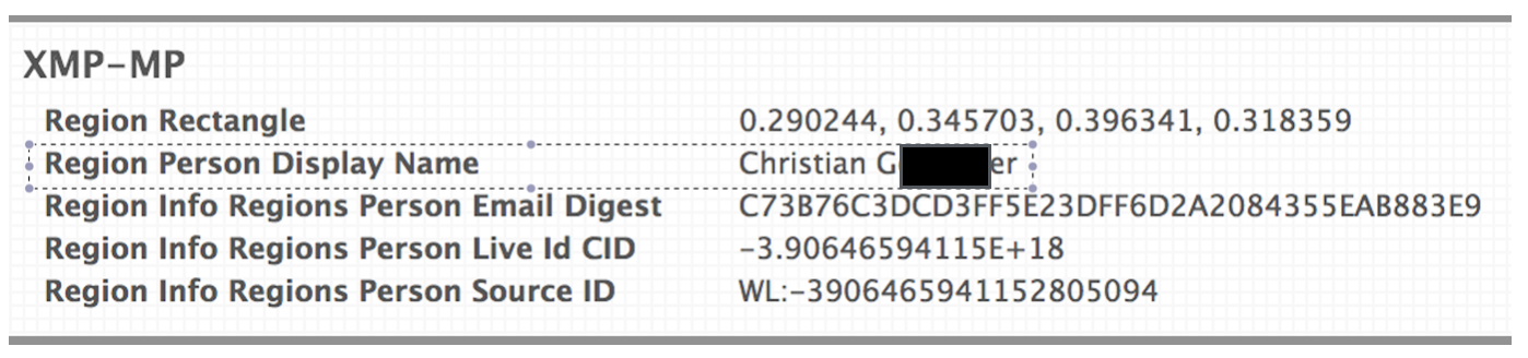Exif info Exif info